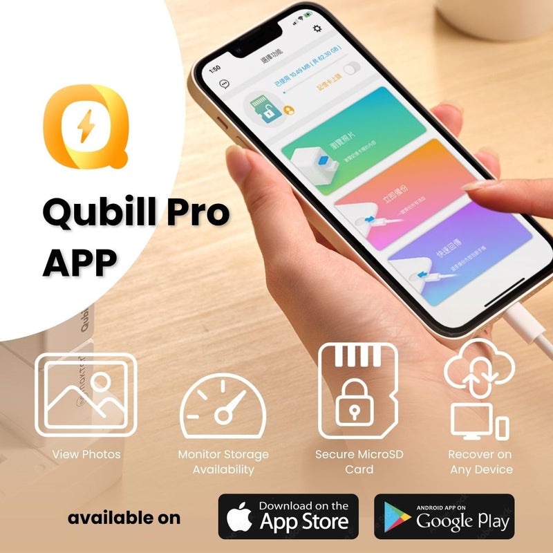 MAKTAR MFi-Certified Qubii Duo USB-C Auto Photo Storage & iPhone Backup While Charging Free APP One Button Restore and Backup with Photo Management Unlimited Backup & Restore with Zero Monthly Fees - Image 5